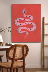 Pembe Yılan Kanvas Tablo - Markaev