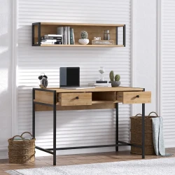 Pena Divar Rəfli Çalışma Masası - Meşə - Decoroom Collection (1)