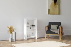 Pera Kitab Rəfi - Ağ - Decoroom Collection