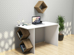 Perdue Çalışma Masası - Ağ/Cəviz - Modev