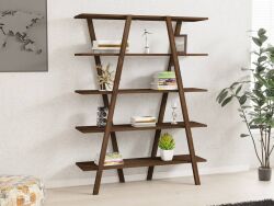 Perla Kitab Rəfi - Cəviz - Decoroom Collection (1)