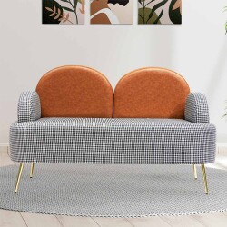 Petra 2 Yerli Berjer Kreslo Qara Kazayağı Naxışlı Dəri Arxalıq - Zemhome