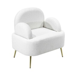 Petra Berjer Kreslo - Ağ - Zemhome (1)