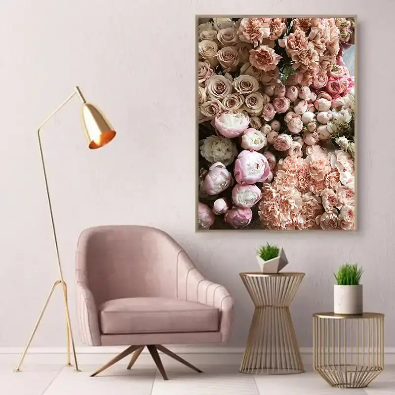 Pink Rose Kətan Tablo TB1284 - 1