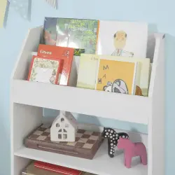 Plank Kitab Rəfi - Ağ - 3