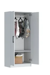 Point 2 Qapılı Geyim Dolabı - Ağ - 5