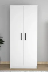 Point 2 Qapılı Geyim Dolabı - Ağ 