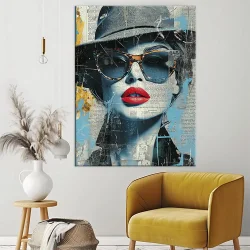 Portrait Painting Woman Kətan Tablo TB2051 - 3