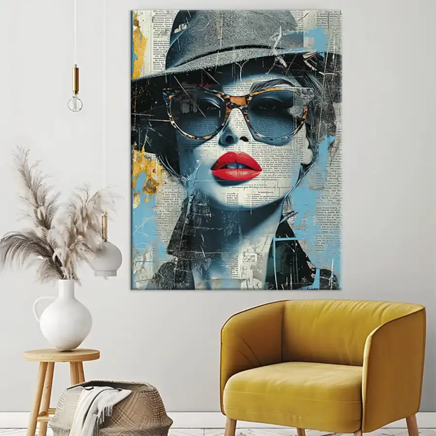 Portrait Painting Woman Kətan Tablo TB2051 - 3