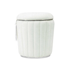 Martin Teddy Silver Sandıqlı Pufik - Ağ - Zemhome