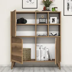 Pulse Çox Məqsədli Dolab, Kitab Rəfi - Cəviz - 3