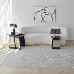 Queen 3'lü Zigon Sehpa - Qara/Bronz Güzgü - 6