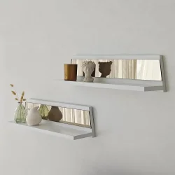 Queen Güzgülü Tv Stend 180cm - Ağ/Bronz Güzgü - 7