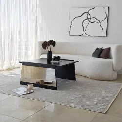 Queen Jurnal Masası - Qara/Bronz Güzgü - 5