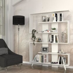 Rain Kitab Rəfi - Ağ - Decoroom Collection (1)