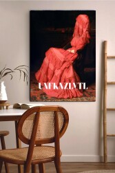 Random Atan Kadın Kanvas Tablo - Markaev