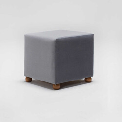 Ranma Ahşap Ayaqlı Pufik Gri 508 - Evdebiz (1)