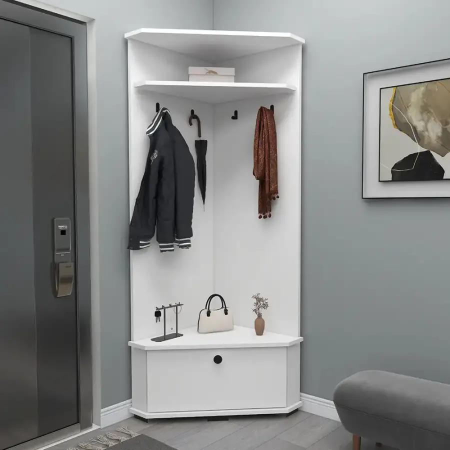 Reina Dəhliz Dolabı - Ağ - 1