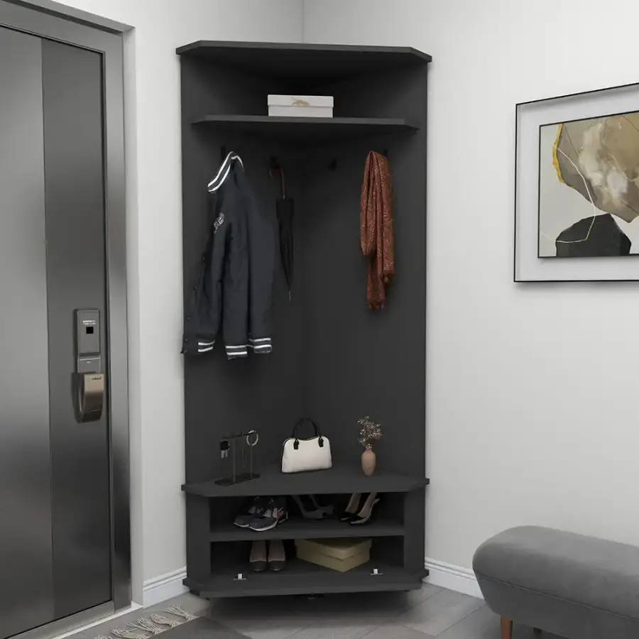 Reina Dəhliz Dolabı - Antrasit - 2