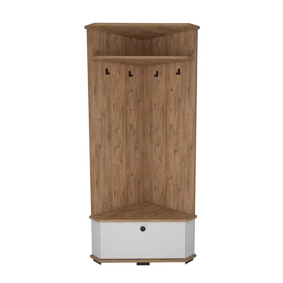 Reina Dəhliz Dolabı - Meşə/Ağ - 4