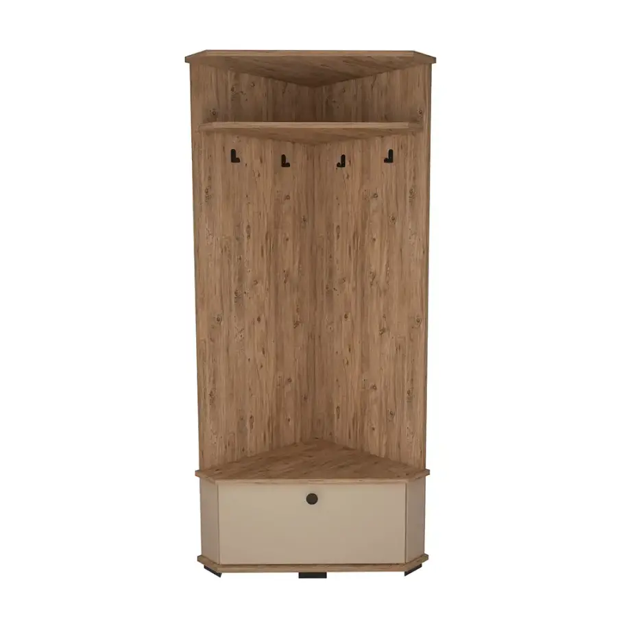 Reina Dəhliz Dolabı - Meşə/Krem - 4