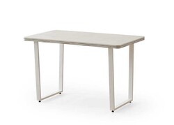 Relax Mdf Masa Stol Stul Dəsti Beyaz - Kaz Siyah - Eviana (1)