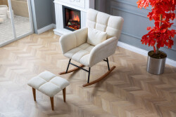 Relax Sallanır Kreslo - Beyaz - Eymense