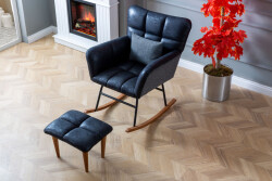 Relax Sallanır Kreslo - Lacivert - Eymense