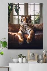 Relax Tiger Kətan Tablo - Markaev