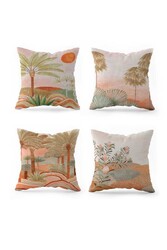 Renkli Desert Dörtlü Yastıq Üzü821 - Markaev