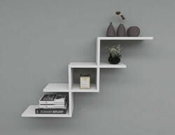 Reynard Divar Rəfi - Ağ - Modev (1)