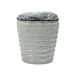 Ricky Silver Peluş Pufik - Tünd Boz - Zemhome