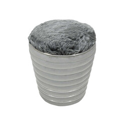 Ricky Silver Peluş Pufik - Tünd Boz - Zemhome (1)