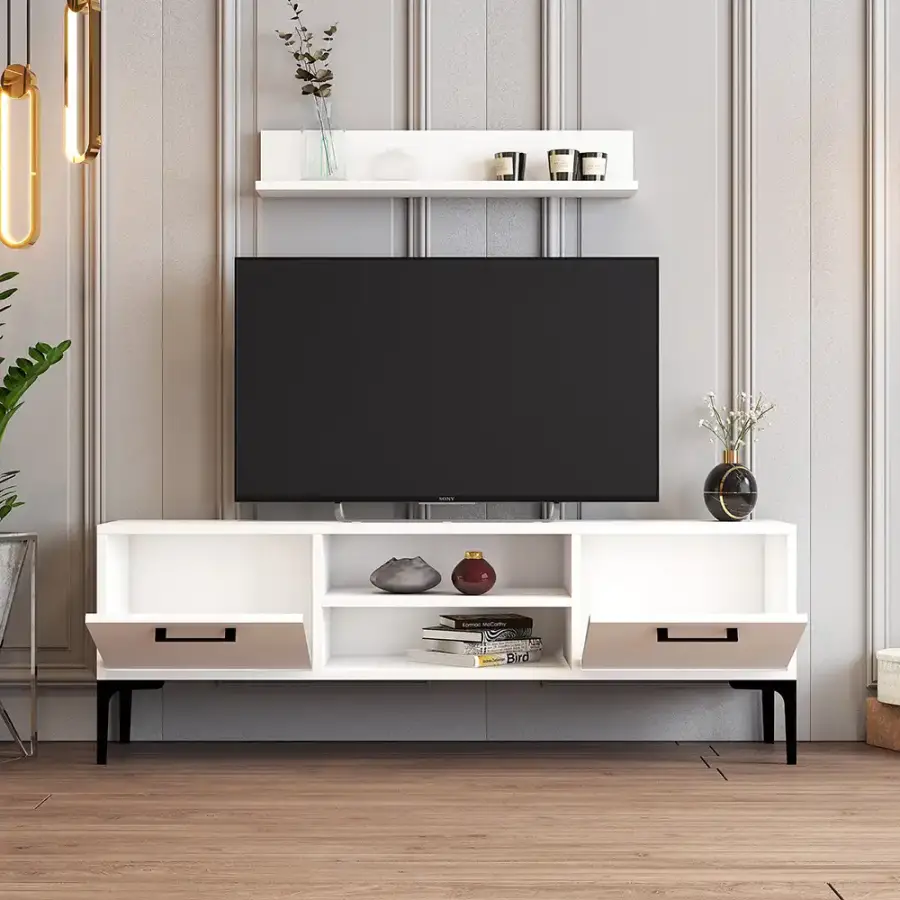 Riga Tv Stend - Ağ - 3