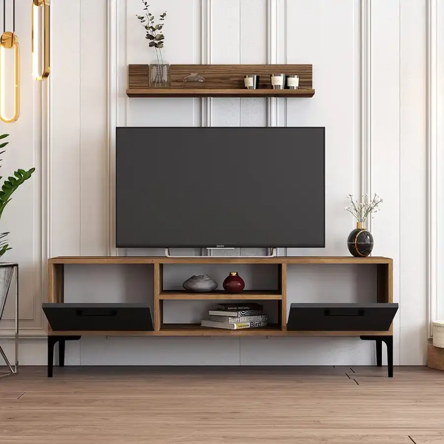 Riga Tv Stend - Cəviz/Antrasit - 3