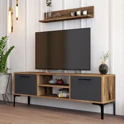 Riga Tv Stend - Cəviz/Antrasit - 2