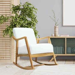 Rock Yellənən Berjer Kreslo - Ağ - Zemhome