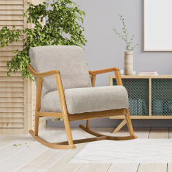 Rock Yellənən Berjer Kreslo - Qəhvəyi - Zemhome