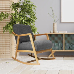 Rock Yellənən Berjer Kreslo - Tünd Boz - Zemhome