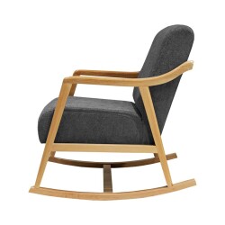 Rock Yellənən Berjer Kreslo - Tünd Boz - Zemhome (1)