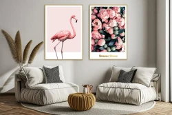 Romance Blooms 2'li Set Kətan Tablo TB1276 - 3