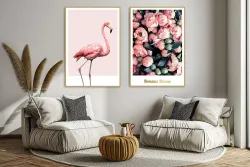 Romance Blooms 2'li Set Kətan Tablo TB1276 - 4