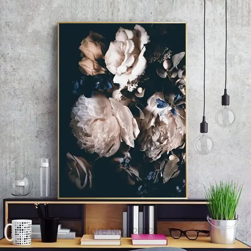 Romantic Peonies Kətan Tablo TB1430 - 3