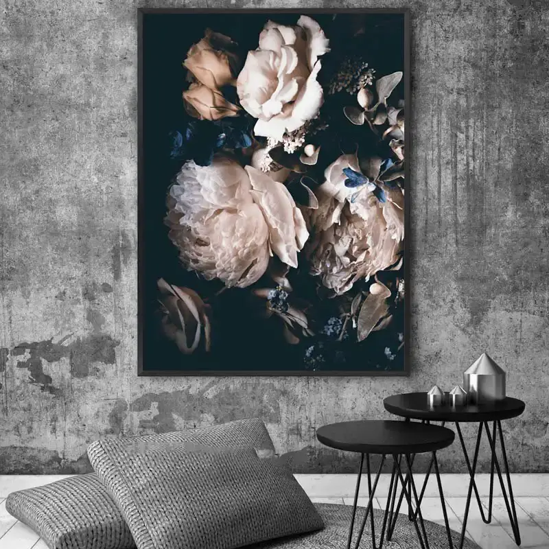 Romantic Peonies Kətan Tablo TB1430 - 1