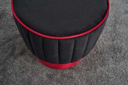 Rose Pufik Siyah - Evdebiz (1)