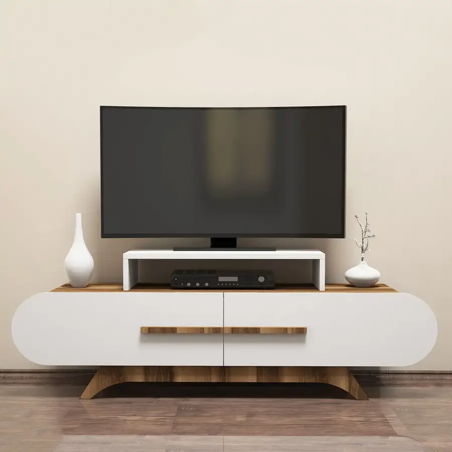 Rose Tv Stend - Cəviz/Ağ - 1