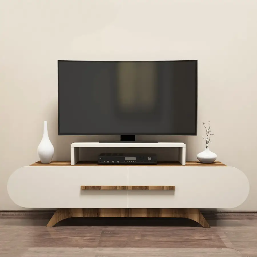 Rose Tv Stend - Cəviz/Krem - 1