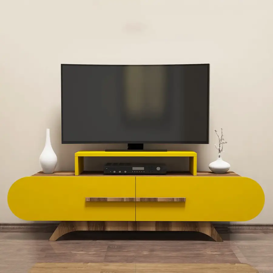 Rose Tv Stend - Cəviz/Sarı - 1