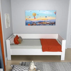Rosie Bir Nəfərlik Çarpayı - Ağ - 2