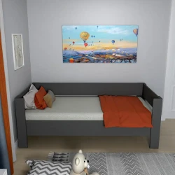 Rosie Bir Nəfərlik Çarpayı - Antrasit - Modev (1)